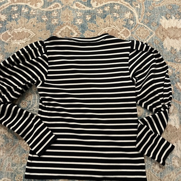 Veronica Beard Striped Long Sleeve Top - Picture 4 of 4
